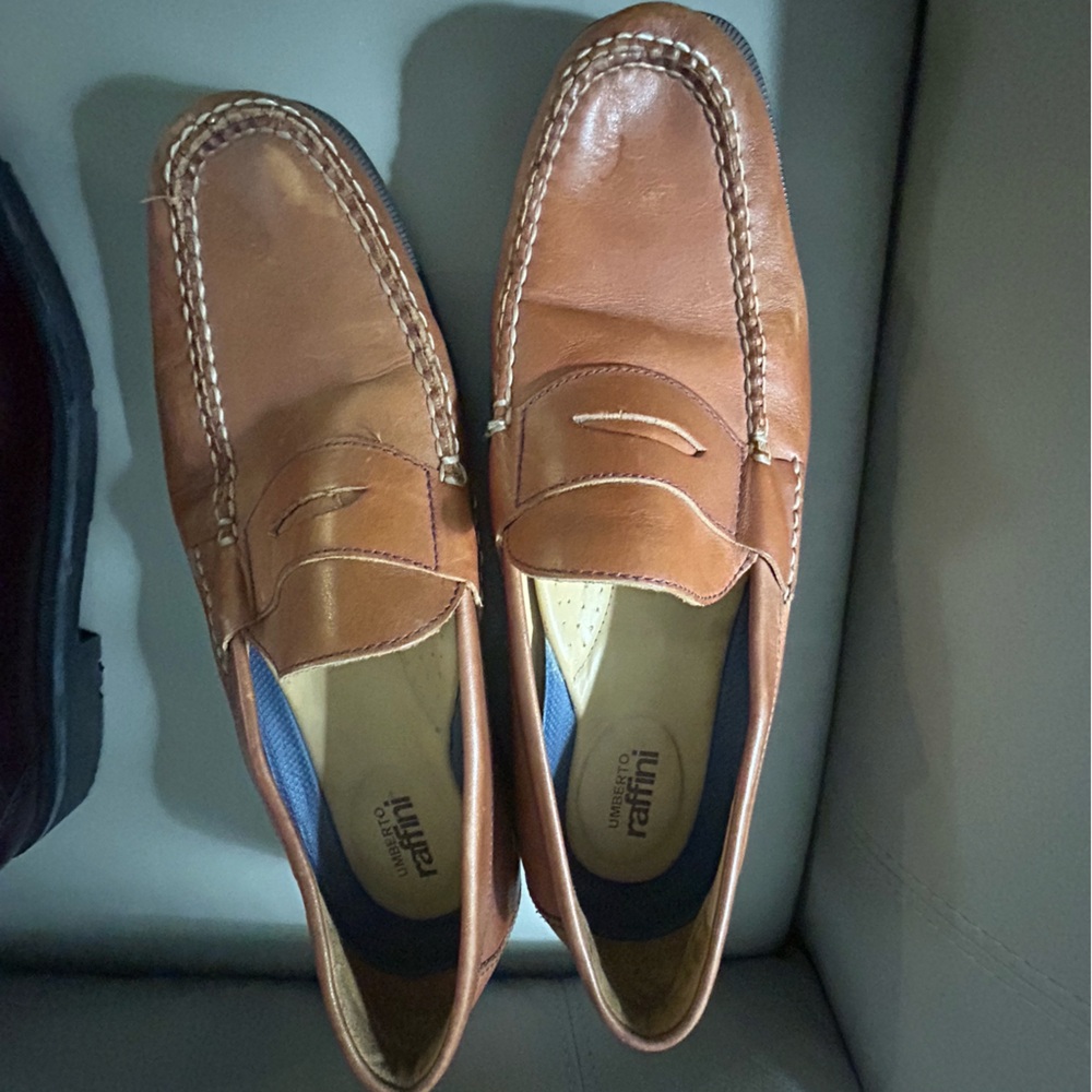 Umberto Raffini Brown Leather Loafers